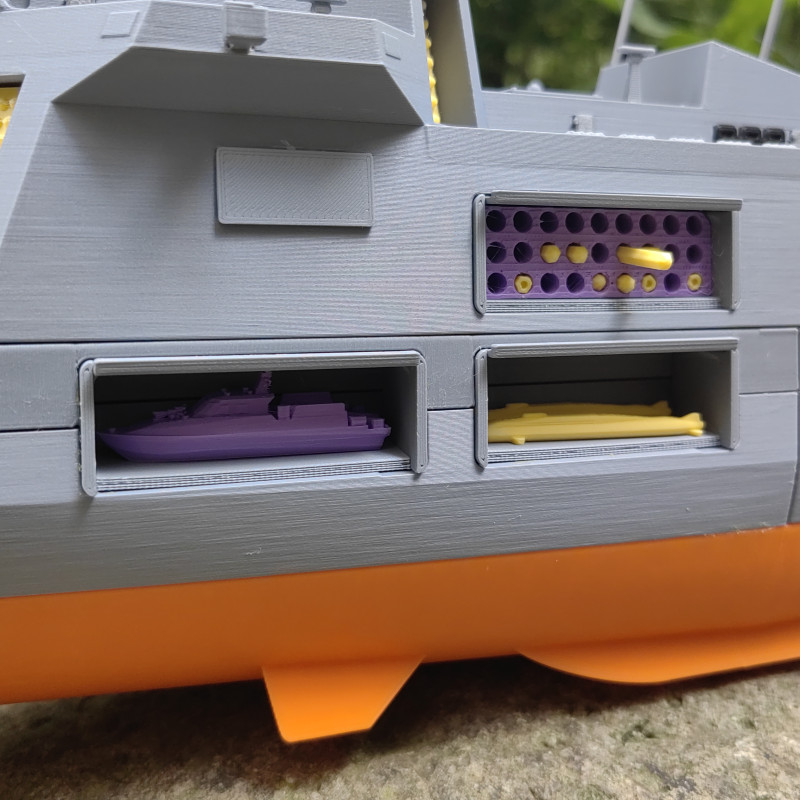 Type 055 Destroyer S-Class 3D Baskı Savaş Gemisi Maketi - 1 Metre