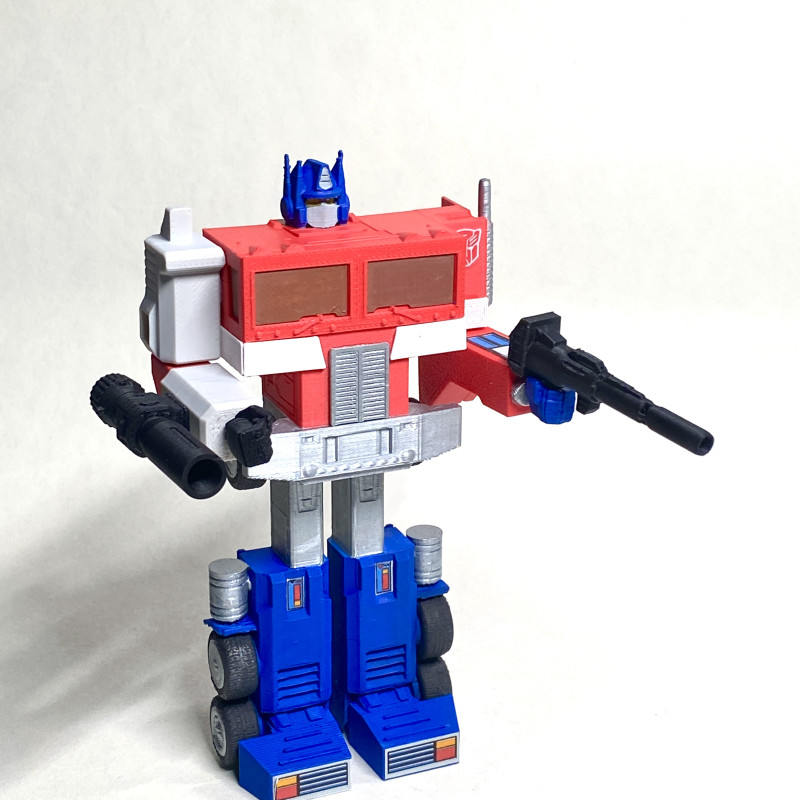 G1 Optimus Prime Dönüşen 3D Baskı Maket - Transformers Koleksiyon