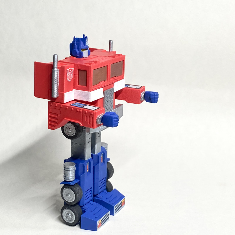 G1 Optimus Prime Dönüşen 3D Baskı Maket - Transformers Koleksiyon