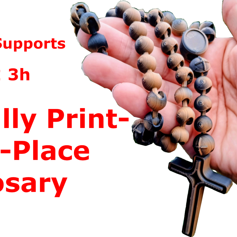 3D Baskı Tespih - Tam Baskıda Birleşen Özel Tasarım