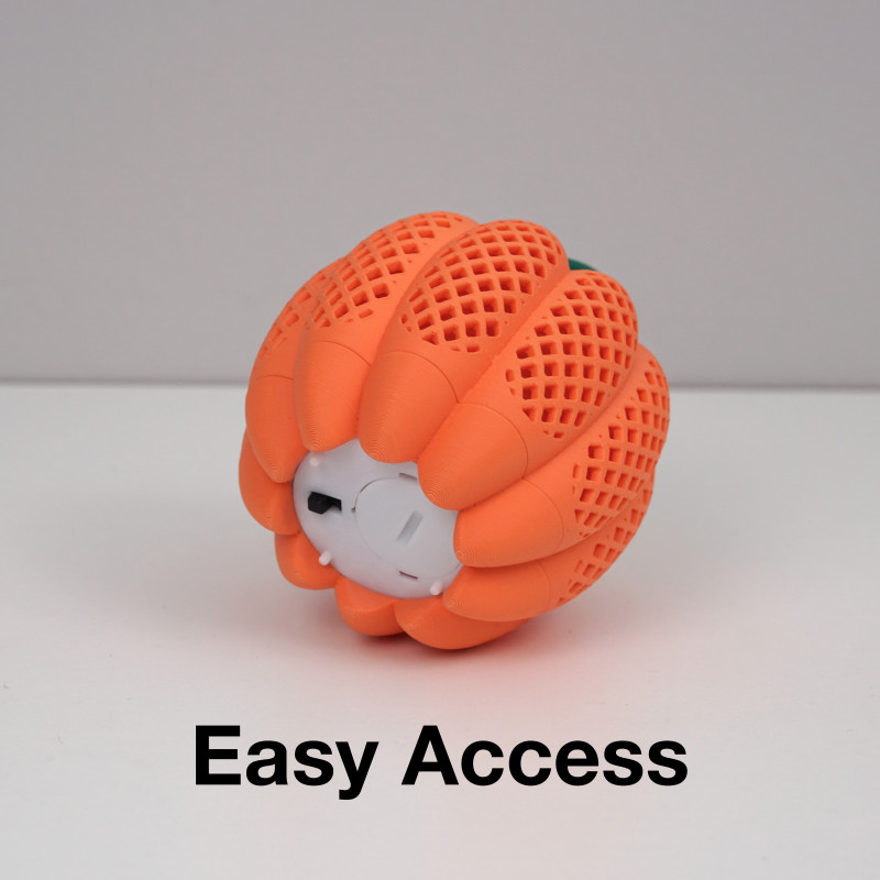 Mini Balkabağı Çay Mumlu Fener - 3D Baskı Dekorasyon