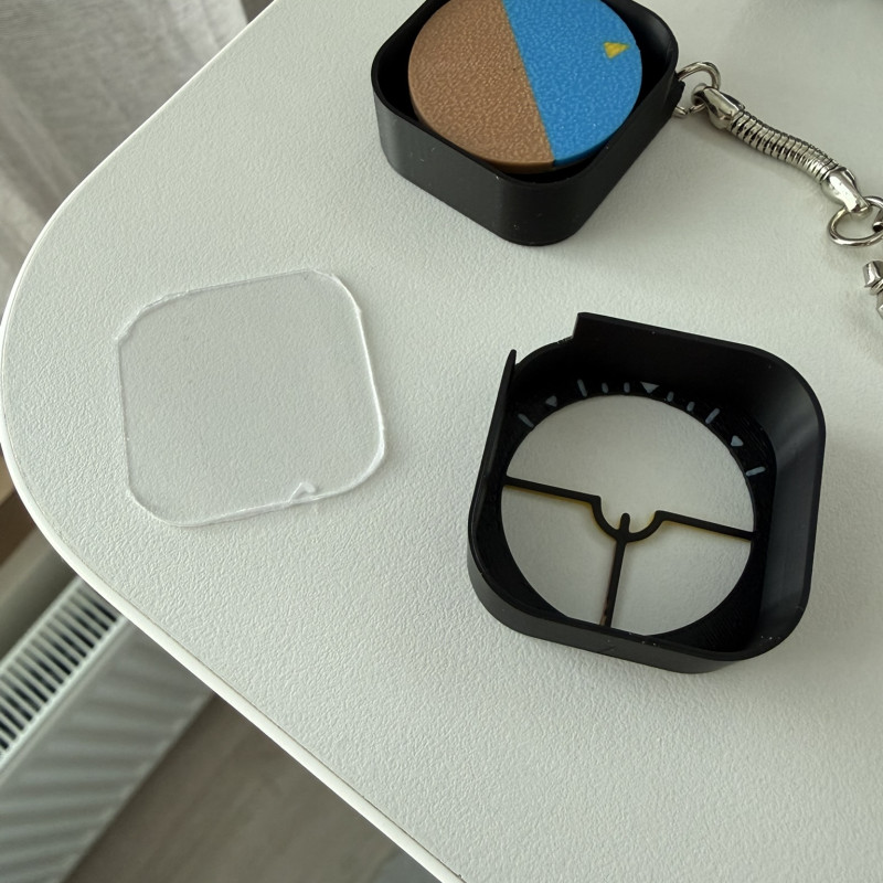 2D Yapay Ufuk Anahtarlık - Pilot Fidget Oyuncak - 3D Baskı Havacılık Aksesuarı