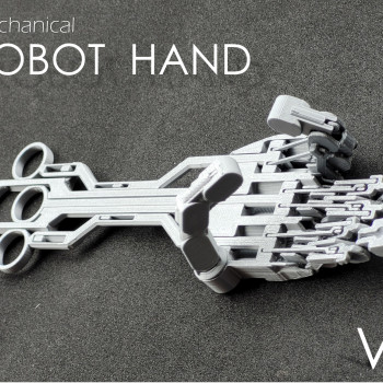 Mekanik Robot El V4.0 - 3D Baskı Oyuncak ve Koleksiyon Ürünü