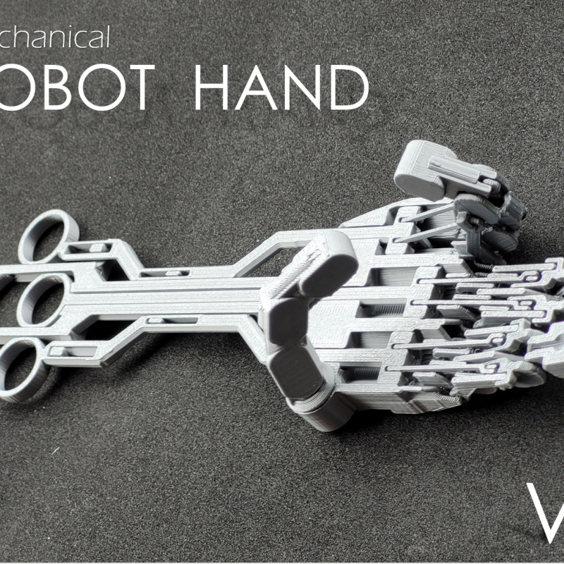 Mekanik Robot El V4.0 - 3D Baskı Oyuncak ve Koleksiyon Ürünü