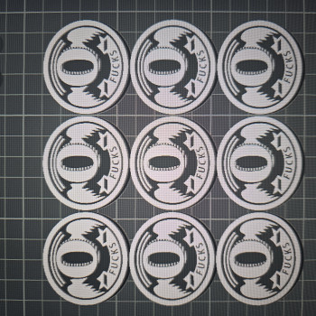 Sıfır Umursamazlık Jetonu - 3D Baskılı Mizah Madalyonu