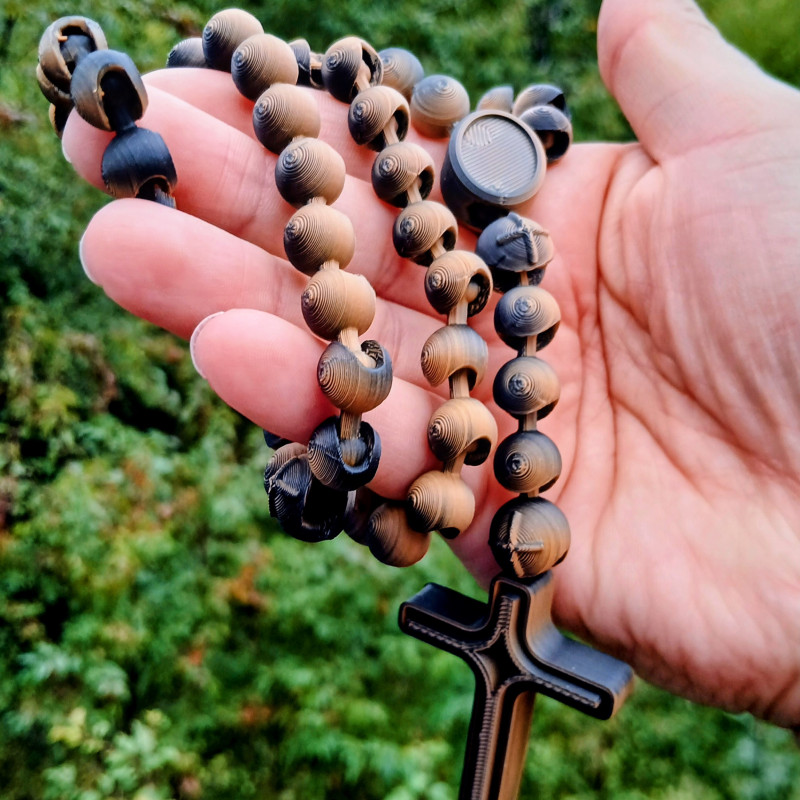 3D Baskı Tespih - Tam Baskıda Birleşen Özel Tasarım