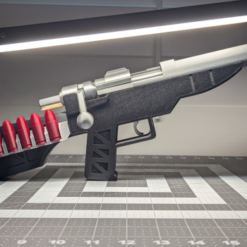 Fonksiyonel Bolt-Action Tüfek - 3D Baskılı Oyuncak Silah