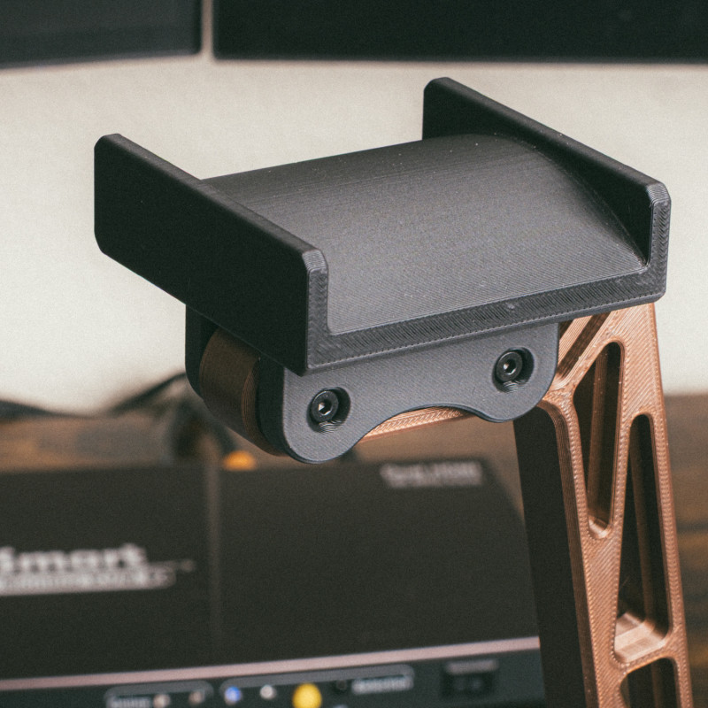 Kompakt Endüstriyel Kulaklık Standı - 3D Baskı Ofis Aksesuarı Kompakt Endüstriyel Kulaklık Standı - 3D Baskı Ofis Aksesuarı