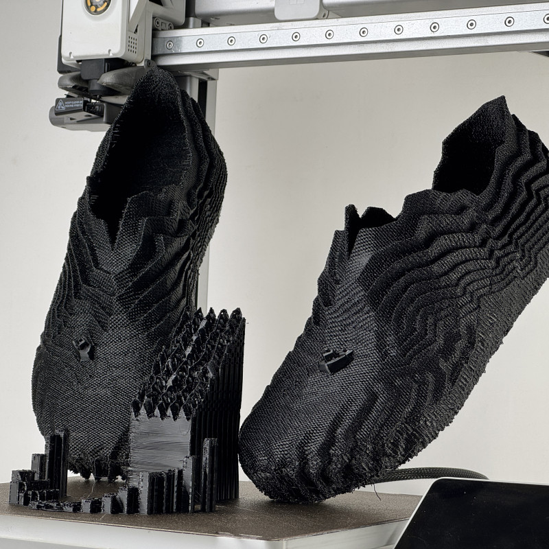 Dalga Formlu 3D Baskı Ayakkabı - Origami Tasarım