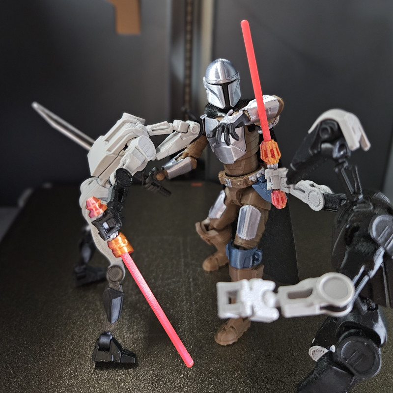 The Mandalorian 3D Baskı Figür - Din Djarin Aksiyon Modeli