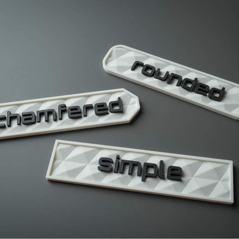 Özelleştirilebilir Dokulu İşaret Plakası - 3D Baskı Profesyonel Tabela