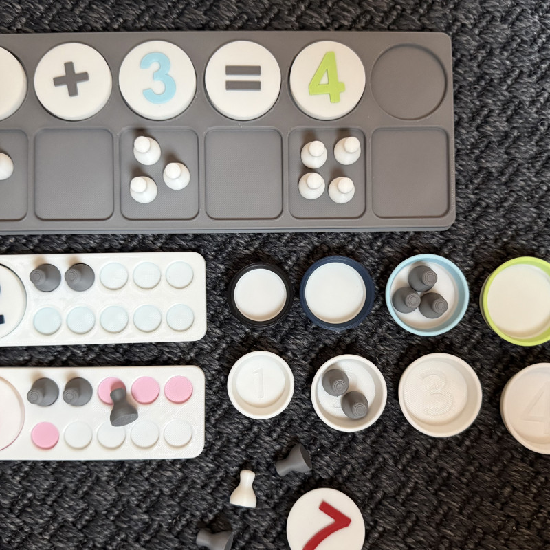 Montessori Matematik Seti 0-10 - 3D Baskı Eğitici Oyuncak