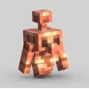 Minecraft Koşan Bakır Golem 3D Baskı Heykel - Oyun Figürü