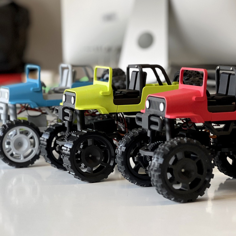 CyberBrick 4X4 Jeep RC Araç - 3D Baskı Off-Road Model