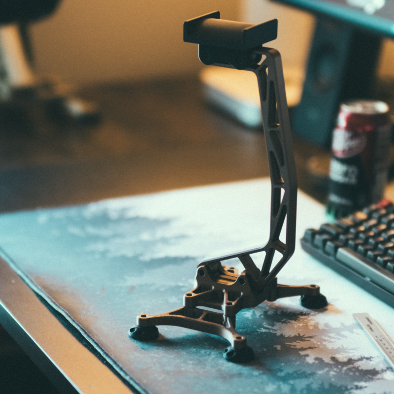 Kompakt Endüstriyel Kulaklık Standı - 3D Baskı Ofis Aksesuarı Kompakt Endüstriyel Kulaklık Standı - 3D Baskı Ofis Aksesuarı