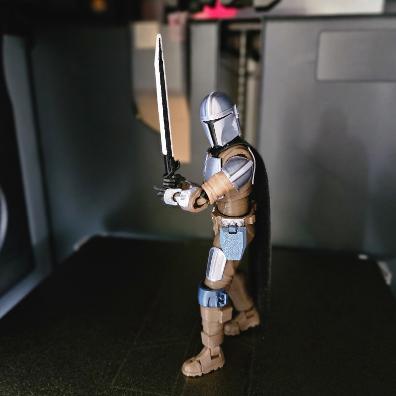 The Mandalorian 3D Baskı Figür - Din Djarin Aksiyon Modeli