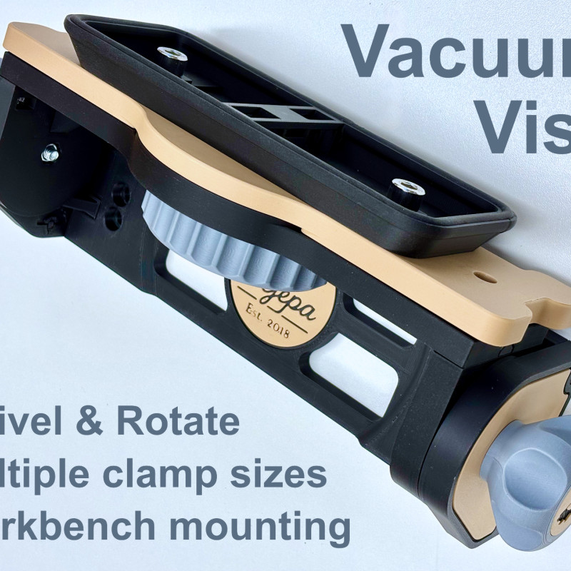 Vakumlu Döner Mengene - 3D Baskı İş Atölye Aracı