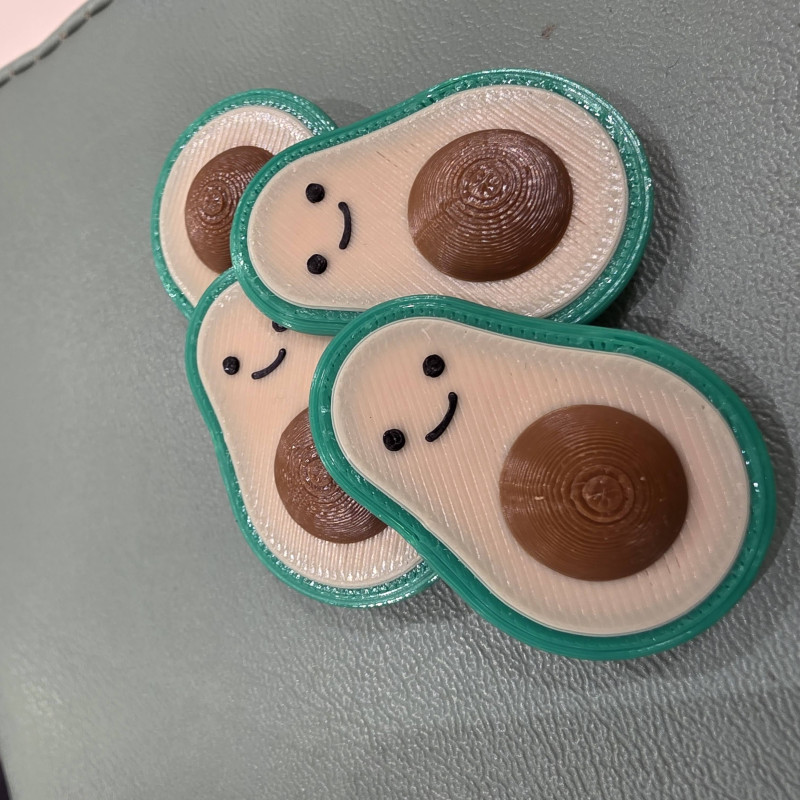 Avokado Jibbitz - El Yapımı Crocs Aksesuarı - 3D Baskı