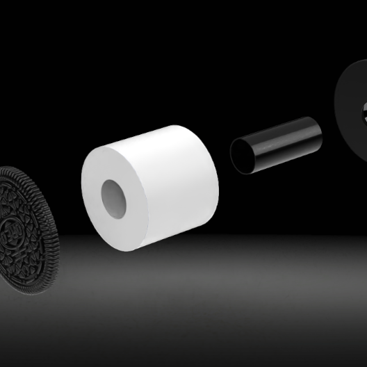 OREO Tuvalet Kağıdı ve Kağıt Havlu Tutucu - 3D Baskı Dekor