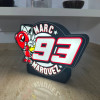 Marc Marquez LED Işık Kutusu - 3D Baskı Dekoratif Aydınlatma