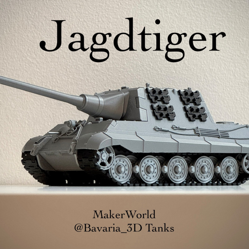 Jagdtiger Tank Avcısı Hareketli Namlulu 1/35 Ölçek 3D Baskı Model Jagdtiger Tank Avcısı Hareketli Namlulu 1/35 Ölçek 3D Baskı Model