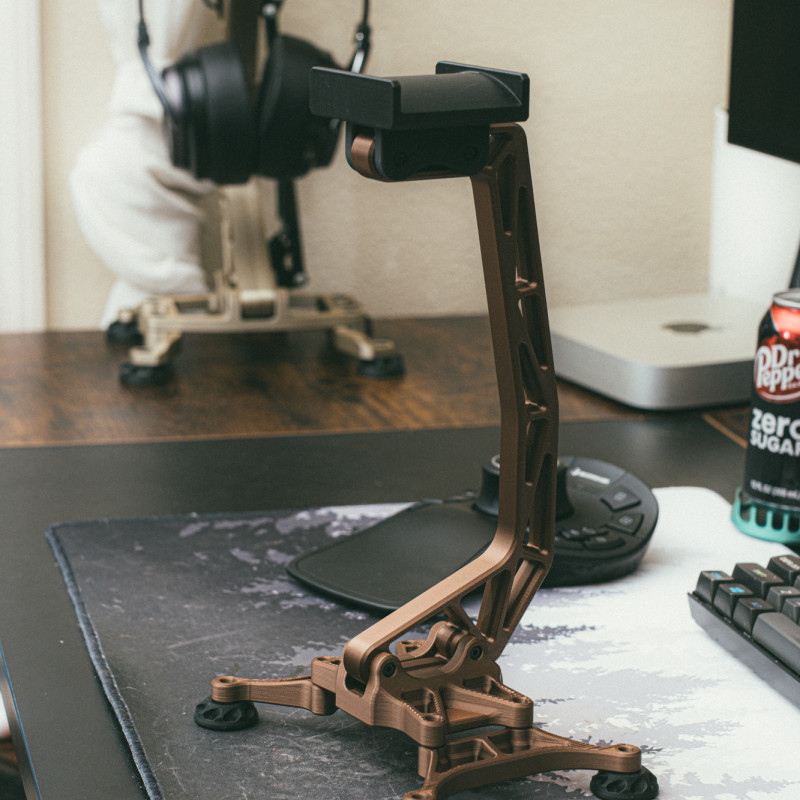 Kompakt Endüstriyel Kulaklık Standı - 3D Baskı Ofis Aksesuarı Kompakt Endüstriyel Kulaklık Standı - 3D Baskı Ofis Aksesuarı