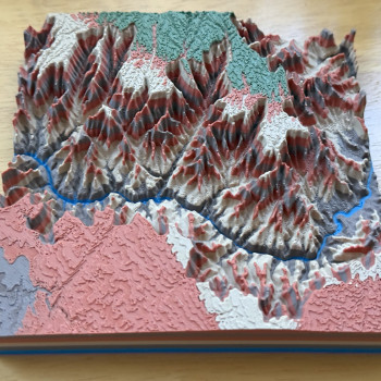 Grand Kanyon 3D Topoğrafya Modeli - Eğitim ve Dekorasyon