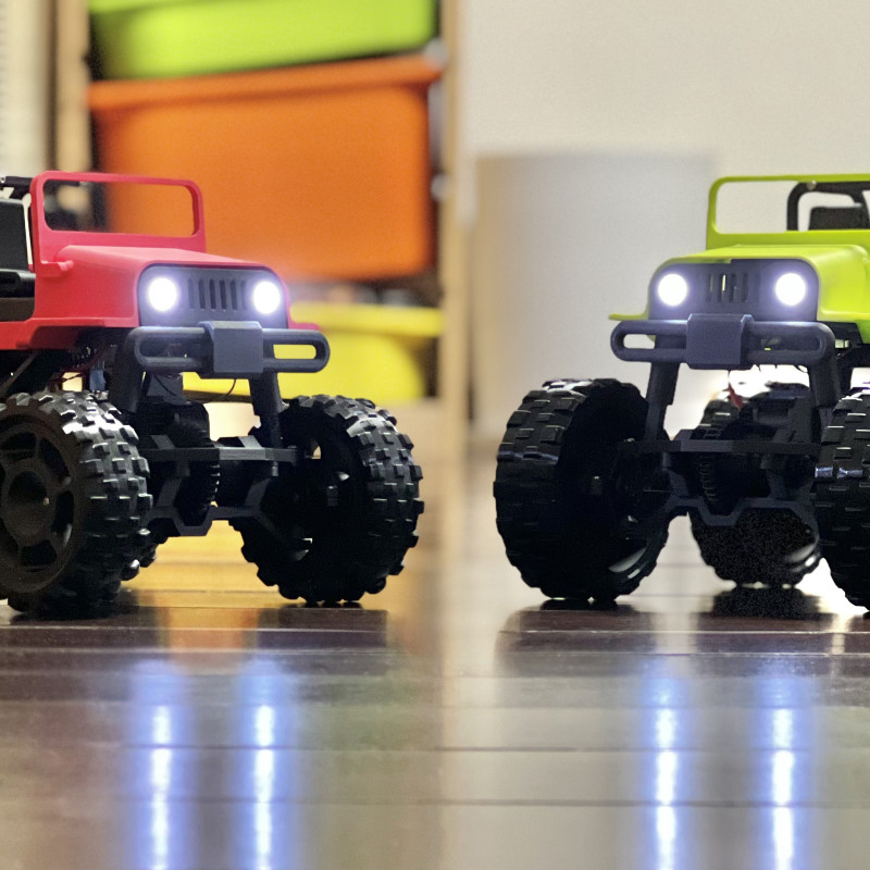 CyberBrick 4X4 Jeep RC Araç - 3D Baskı Off-Road Model