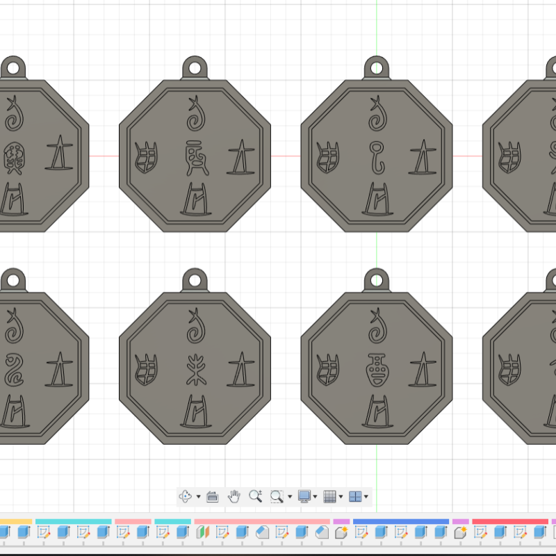 Işıklı 12 Burç Tılsımı - Dokunmatik Anahtar ve Type-C Şarj
