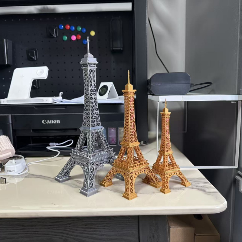 3D Baskı Eyfel Kulesi Maketi - 18cm 22cm 28cm Boyutlarında