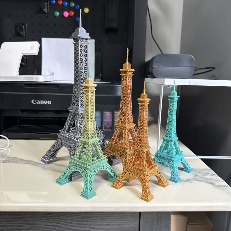 3D Baskı Eyfel Kulesi Maketi - 18cm 22cm 28cm Boyutlarında