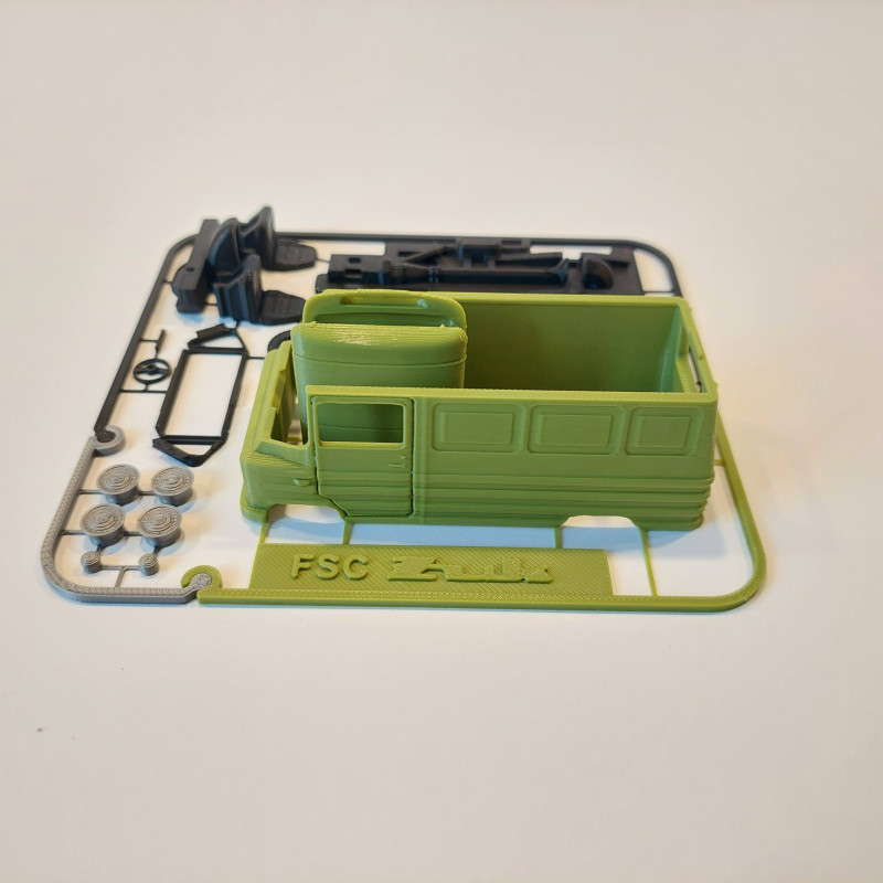 FSC Żuk A07 1:48 Ölçek 3D Baskılı Model Kiti - Kolay Montaj