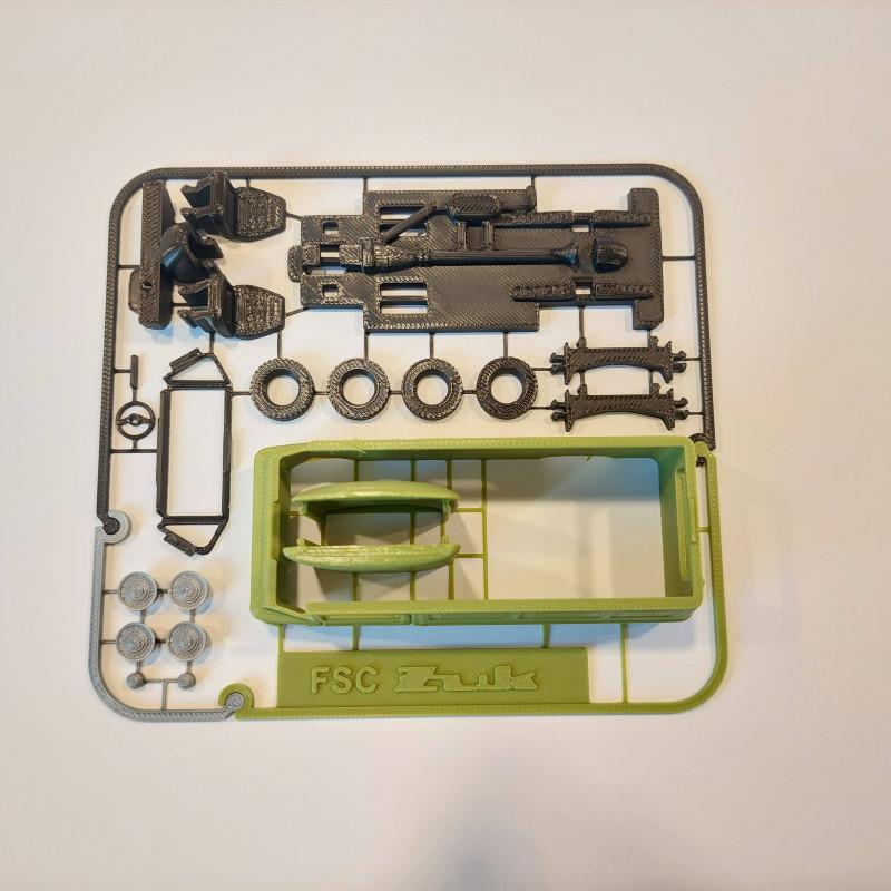 FSC Żuk A07 1:48 Ölçek 3D Baskılı Model Kiti - Kolay Montaj