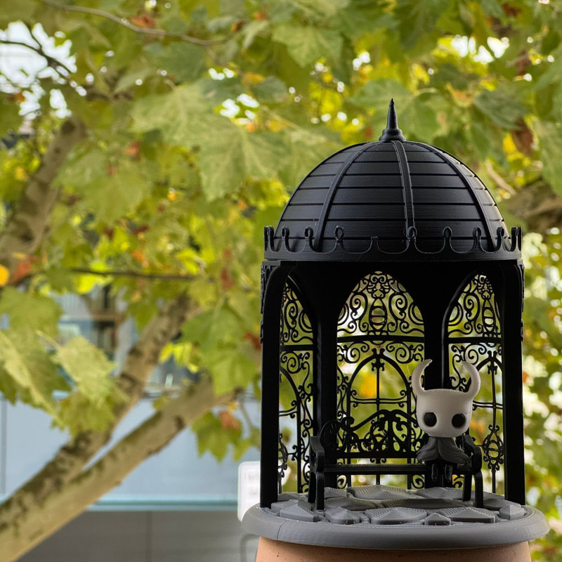 Hollow Knight Diorama - Kraliçe Bahçesi Bank 3D Baskı Modeli