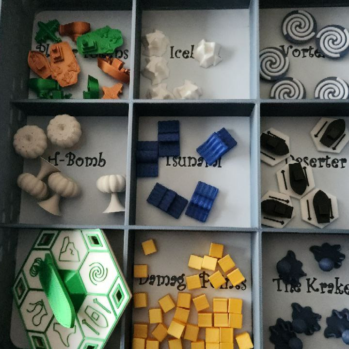 Oceans Fury Deniz Savaşı Strateji Oyunu - 3D Baskılı