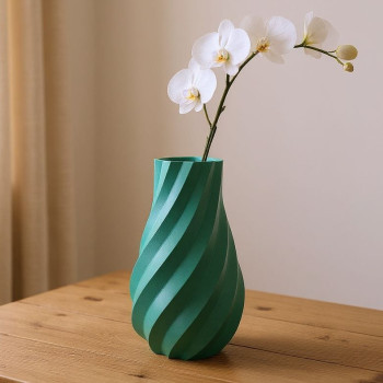 Işıltılı 3D Baskı Vazo - Dekoratif Çiçeklik - Özel Tasarım