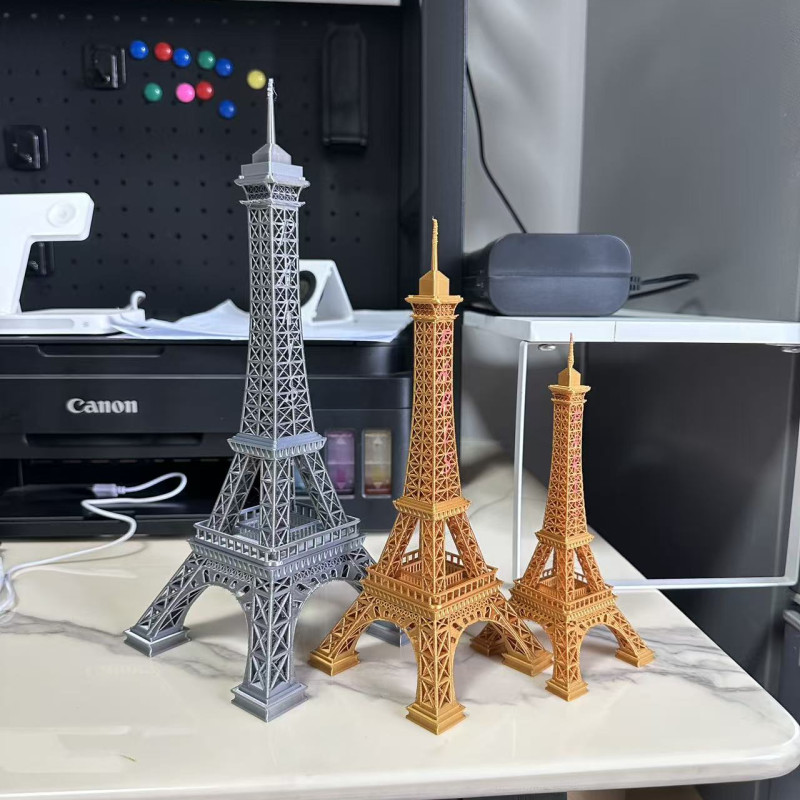 3D Baskı Eyfel Kulesi Maketi - 18cm 22cm 28cm Boyutlarında