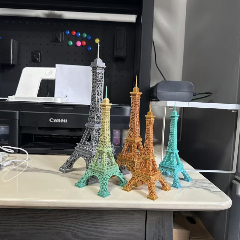 3D Baskı Eyfel Kulesi Maketi - 18cm 22cm 28cm Boyutlarında
