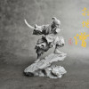 Antik Çin Wuxia Süpürge Keşişi Heykel Sanat Dekoru - 3D Baskı