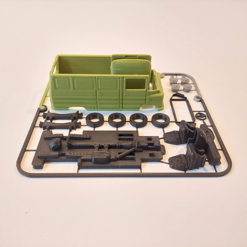 FSC Żuk A07 1:48 Ölçek 3D Baskılı Model Kiti - Kolay Montaj