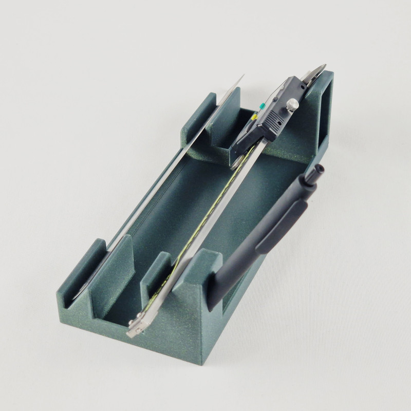 Hızlı Erişim Kumpas Cetvel Kalem Standı - 3D Baskı Ölçüm Aleti