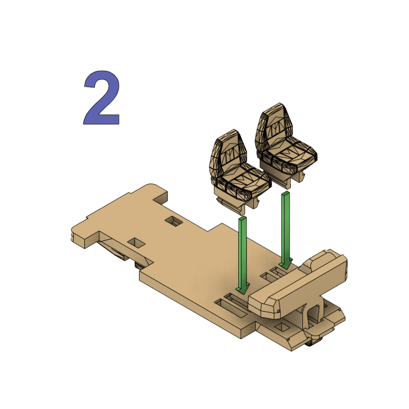 FSC Żuk A07 1:48 Ölçek 3D Baskılı Model Kiti - Kolay Montaj