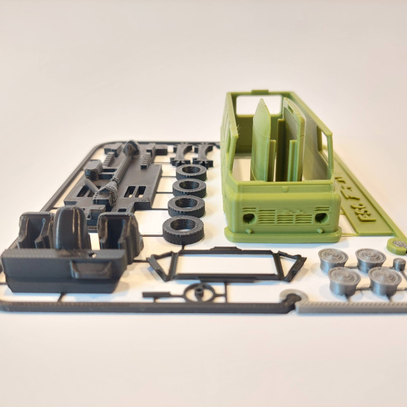 FSC Żuk A07 1:48 Ölçek 3D Baskılı Model Kiti - Kolay Montaj