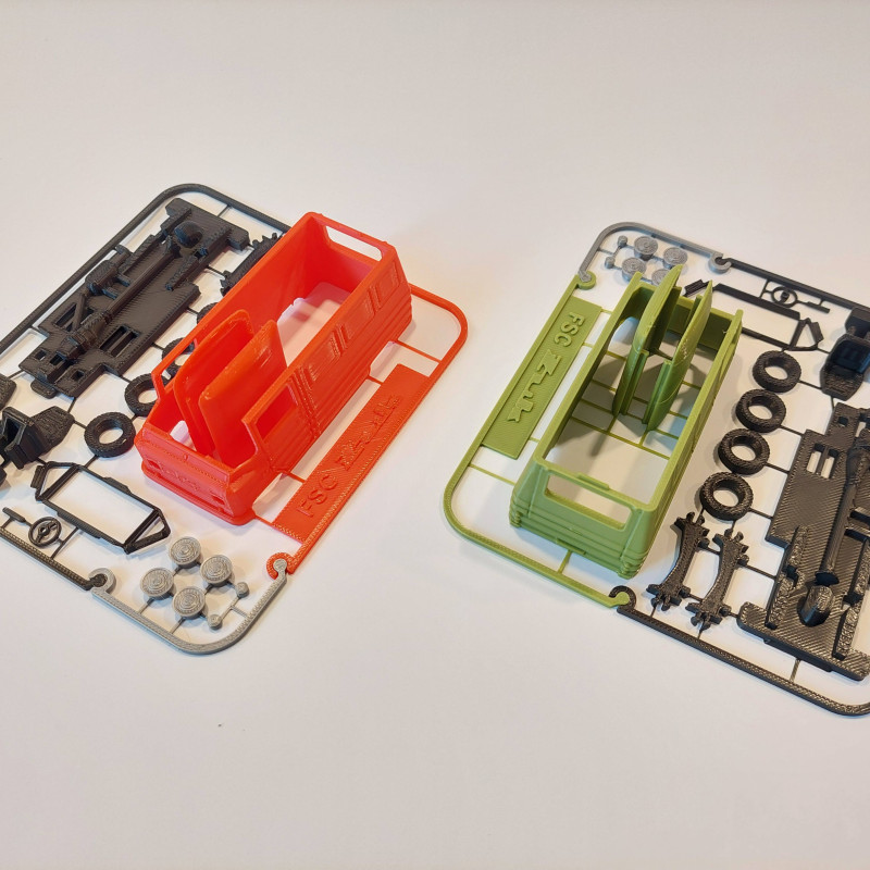 FSC Żuk A07 1:48 Ölçek 3D Baskılı Model Kiti - Kolay Montaj