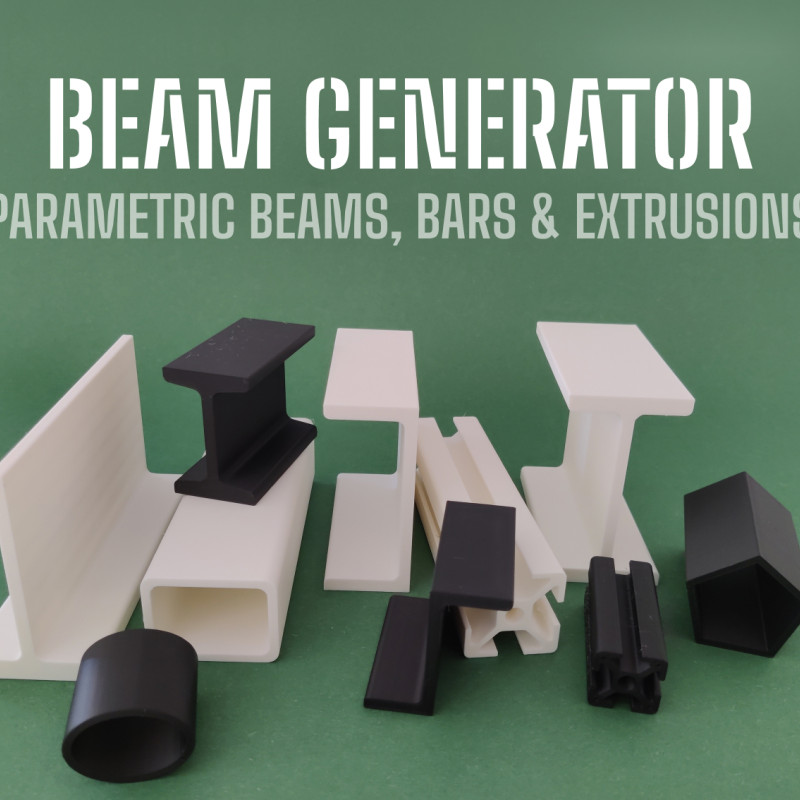 Parametrik Kiriş ve Profil Üretici - 3D Baskı Mühendislik Parçaları