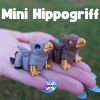 Mini Hareketli Hipogrif 3D Baskı Figür - Detaylı Koleksiyon Parçası
