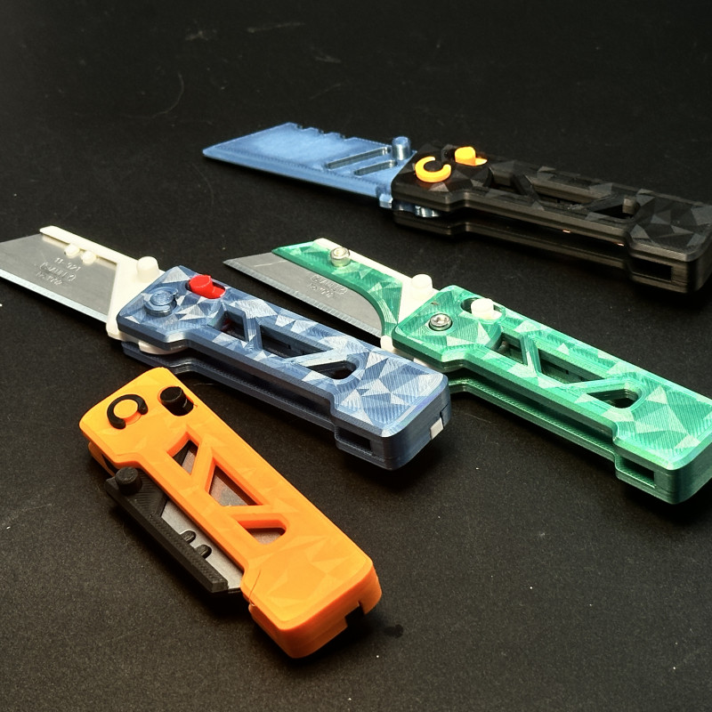 EDC Katlanır Bahar Kilidi Çakı - 3D Baskı Dayanıklı Aksesuar