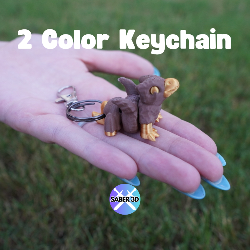 Mini Hareketli Hipogrif 3D Baskı Figür - Detaylı Koleksiyon Parçası