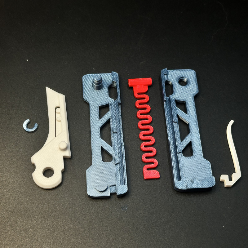 EDC Katlanır Bahar Kilidi Çakı - 3D Baskı Dayanıklı Aksesuar