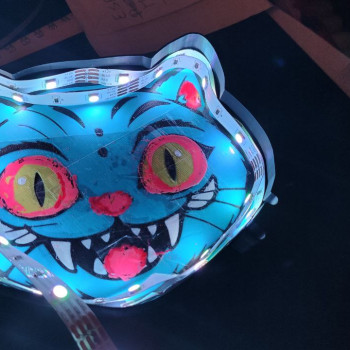 K-Pop Mavi Kaplan LED Işık Kutusu - Derpy Tasarım 3D Baskı